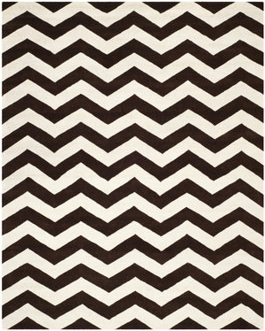 Chatham Cht715  Hand Tufted 100% Wool Pile Rug Brown / Ivory