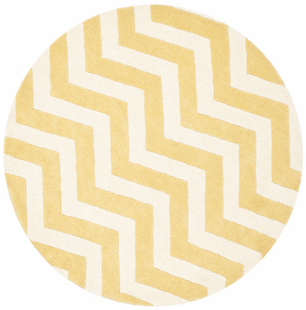 Chatham Cht715  Hand Tufted 100% Wool Pile Rug Light Gold / Ivory