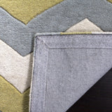 Chatham Cht715  Hand Tufted 100% Wool Pile Rug Grey / Gold