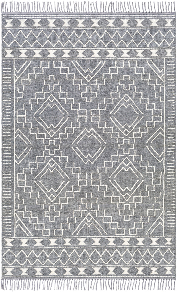 Cheyenne CHY-2302 Global Wool, Polyester Rug CHY2302-810 Charcoal, Cream 60% Wool, 40% Polyester 8' x 10'