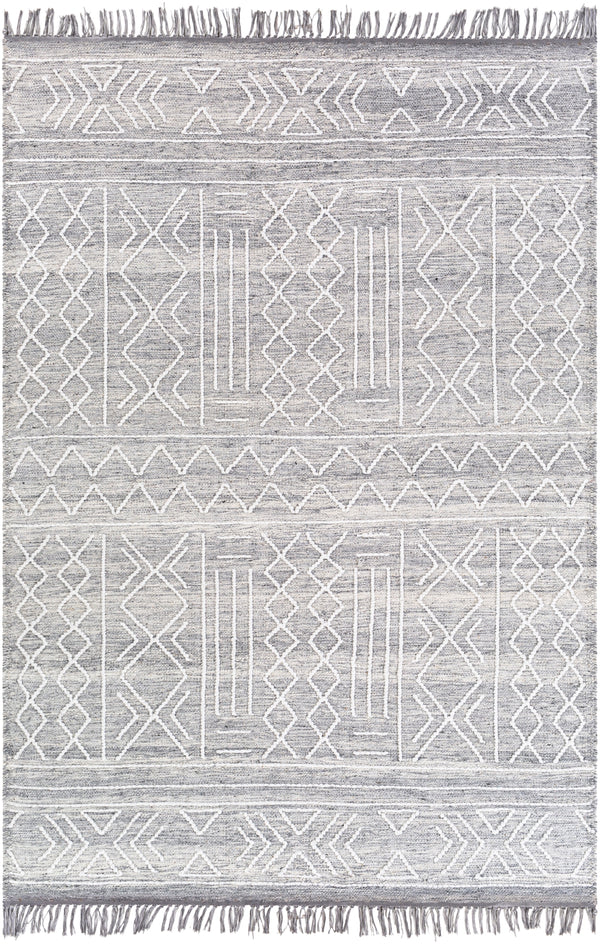 Cheyenne CHY-2304 Global Wool, Polyester Rug CHY2304-810 Ivory, Charcoal, Cream, White 60% Wool, 40% Polyester 8' x 10'
