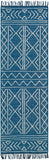Cheyenne CHY-2306 Global Wool, Polyester Rug CHY2306-268 Dark Blue, Cream, White 60% Wool, 40% Polyester 2'6" x 8'