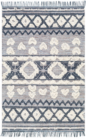 Cheyenne CHY-2307 Global Wool, Polyester Rug CHY2307-810 Navy, Denim, Sky Blue, Camel, Cream 60% Wool, 40% Polyester 8' x 10'
