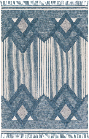 Cheyenne CHY-2310 Global Wool, Polyester Rug CHY2310-576 Denim, Khaki, Medium Gray, Ivory 60% Wool, 40% Polyester 5' x 7'6"