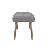 VIG Furniture Modrest Cici - Contemporary Grey & Antique Brass Bench VGGAGA-8635BE-GRY-B