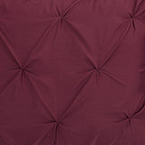 Daya Burgundy King 4pc Duvet Set