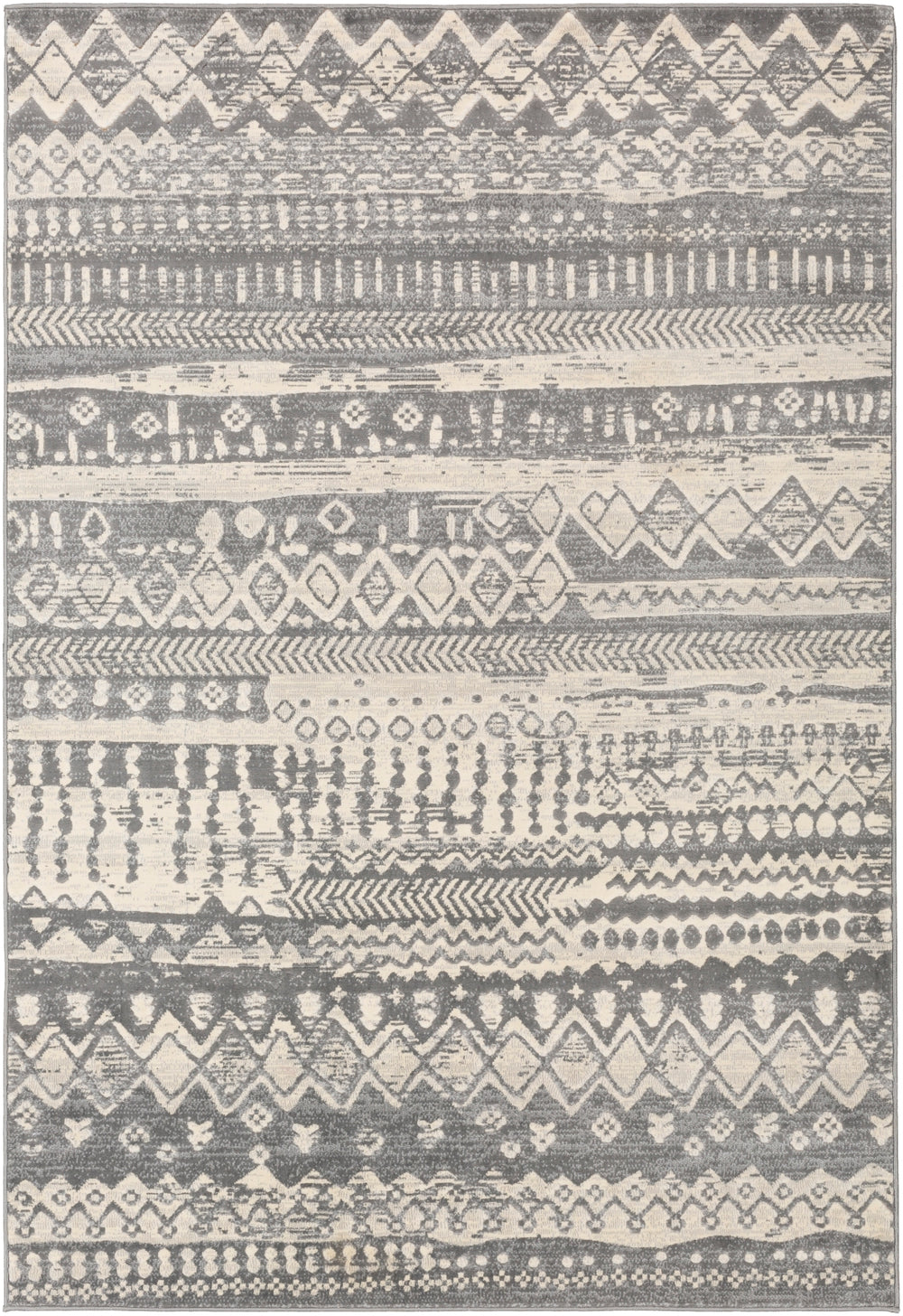 City CIT-2362 Global Polypropylene Rug CIT2362-710103 Taupe, Light Gray, Beige 100% Polypropylene 7'10" x 10'3"