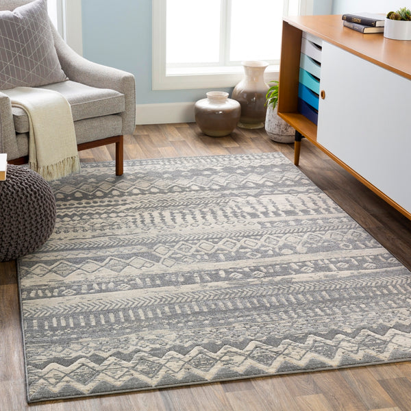 City CIT-2362 Global Polypropylene Rug CIT2362-710103 Taupe, Light Gray, Beige 100% Polypropylene 7'10" x 10'3"