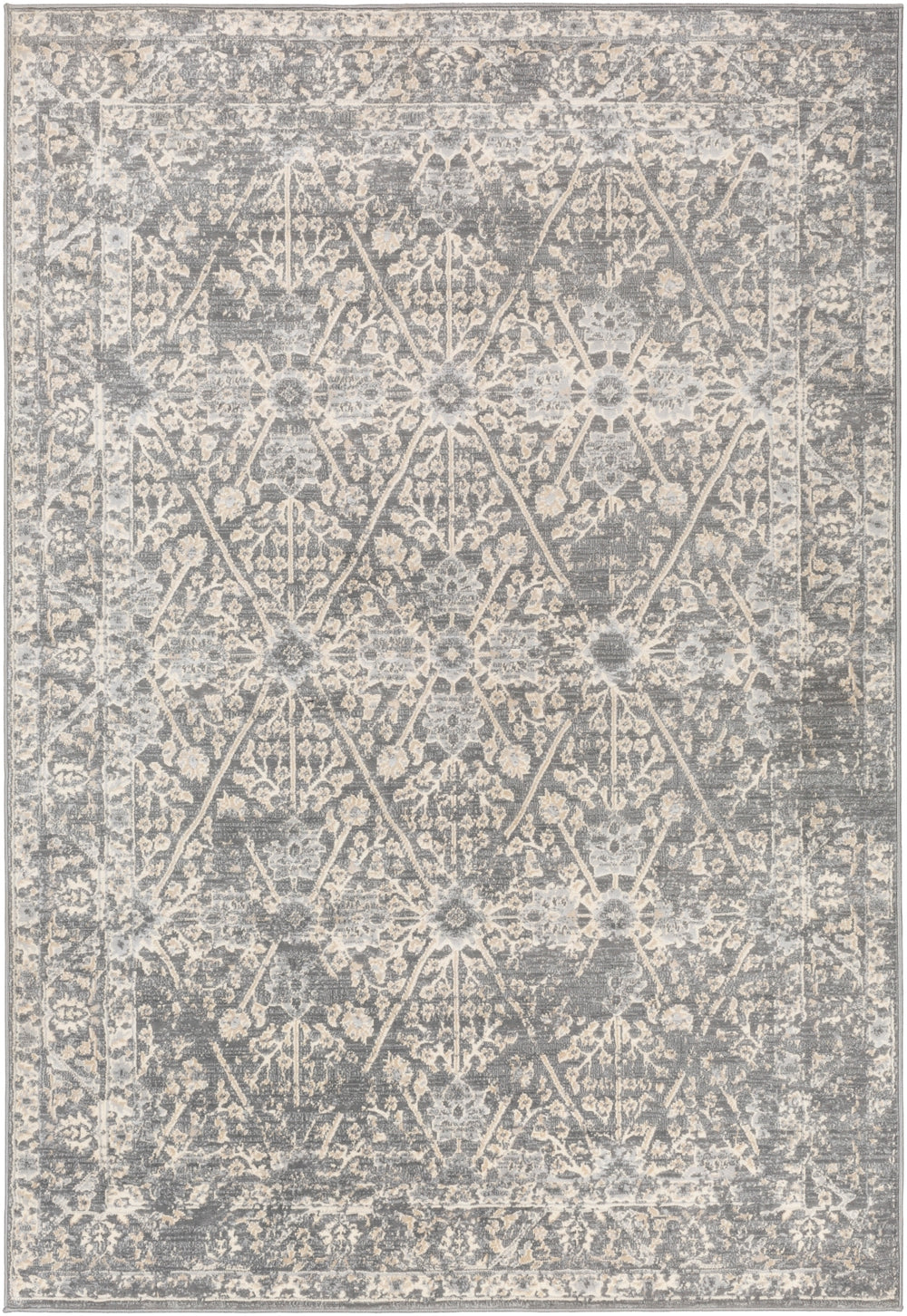 City CIT-2369 Traditional Polypropylene Rug CIT2369-710103 Taupe, Light Gray, Beige, Khaki 100% Polypropylene 7'10" x 10'3"