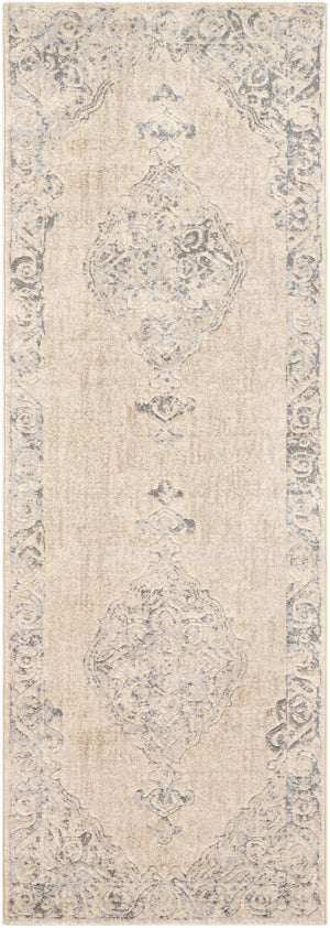 City CIT-2387 Traditional Polypropylene Rug CIT2387-2773 Taupe, Light Gray, Beige, Khaki 100% Polypropylene 2'7" x 7'3"
