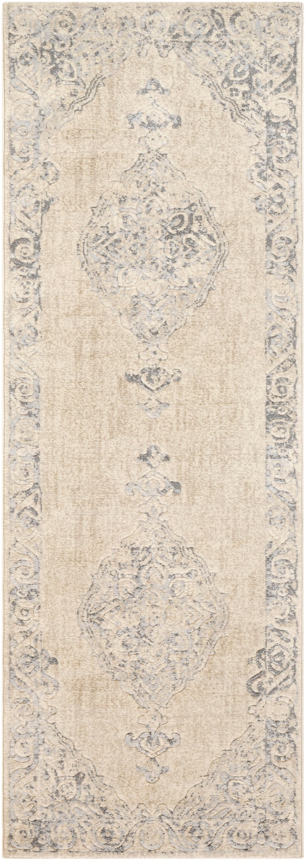City CIT-2387 Traditional Polypropylene Rug CIT2387-2773 Taupe, Light Gray, Beige, Khaki 100% Polypropylene 2'7" x 7'3"