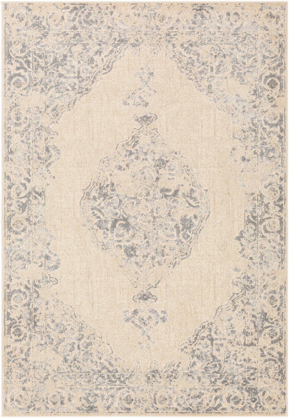 City CIT-2387 Traditional Polypropylene Rug CIT2387-710103 Taupe, Light Gray, Beige, Khaki 100% Polypropylene 7'10" x 10'3"