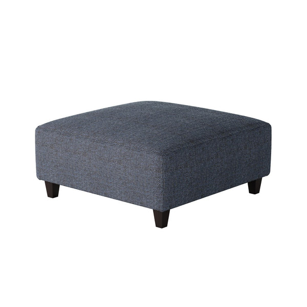 Fusion 109-C Transitional Cocktail Ottoman 109-C Sugarshack Navy 38" Square Cocktail Ottoman