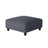 Fusion 109-C Transitional Cocktail Ottoman 109-C Sugarshack Navy 38" Square Cocktail Ottoman