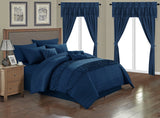 Mykonos Navy Queen 20pc Comforter Set