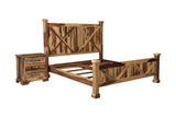 Porter Designs Crossroads Solid Sheesham Wood King Natural Bed Natural 04-196-17-C002-KIT