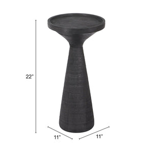 Zuo Modern Omni Mango Wood Modern Commercial Grade Side Table Black Mango Wood