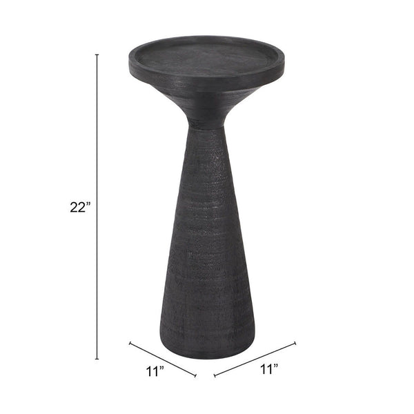 Zuo Modern Omni Mango Wood Modern Commercial Grade Side Table Black Mango Wood