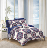 Barcelona Navy Twin 6pc Comforter Set