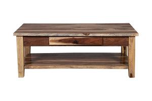 Porter Designs Taos Solid Sheesham Wood Natural Coffee Table Natural 05-196-01-9011N