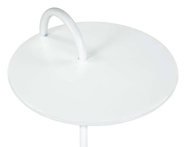 Zuo Modern Will Iron, Marble Modern Commercial Grade Side Table White, Multicolor Iron, Marble