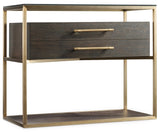 Curata Modern-Contemporary One-Drawer Nightstand In Rubberwood Solids With White Oak Veneers