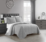 Rhapsody Grey King 3pc Quilt Set