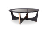 VIG Furniture A&X Talin Modern Black Crocodile & Rosegold Coffee Table VGUNCK813-120