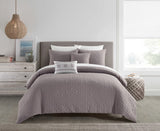 Davina Lavender Queen 9pc Comforter Set