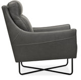 Efron Club Chair with Black Metal Base