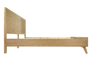 VIG Furniture Modrest Claire - Contemporary Natural Light Mocha Acacia Bed VGWDWIN-USQB-BED