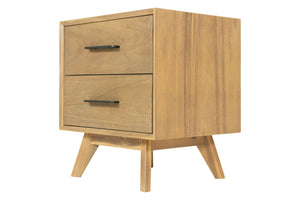 VIG Furniture Modrest Claire - Contemporary Natural Light Mocha Acacia Nightstand VGWDWIN-NST02-NS
