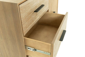 VIG Furniture Modrest Claire - Contemporary Natural Light Mocha Acacia Chest VGWDWIN-TB04D01-CHEST