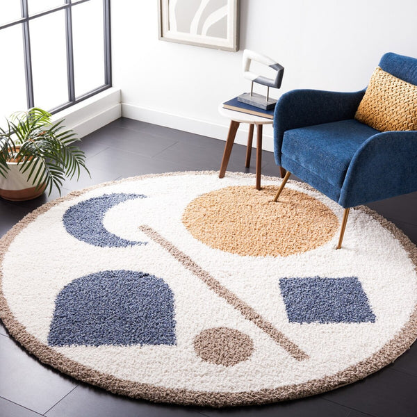 Calico Shag & Flokati Area Rug - Power Loomed, Luxurious Polyester, Soft Pile Height for Cozy Spaces