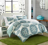 Ibiza Green King 3pc Duvet Set