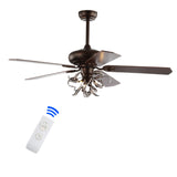 Safavieh Sensa Ceiling Light Fan in Red Walnut/Dark Cheery CLF1004A