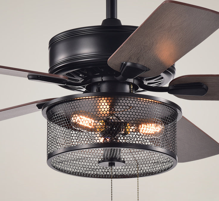 Safavieh Fredrik Ceiling Light Fan in Ashwood/Brown CLF1005A