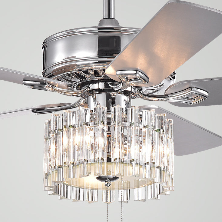 Safavieh Dresher Ceiling Light Fan in Silver/White Maple CLF1006A