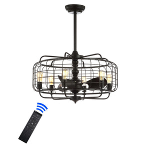 Safavieh Larsin Ceiling Light Fan in Black CLF1007A