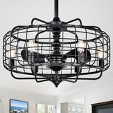 Safavieh Larsin Ceiling Light Fan in Black CLF1007A