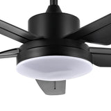 Safavieh Melesa, Led Light, 52 Inch, Black, Iron Ceiling Fan Black  CLF1027A