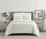 Cody Beige Queen 7pc Quilt Set