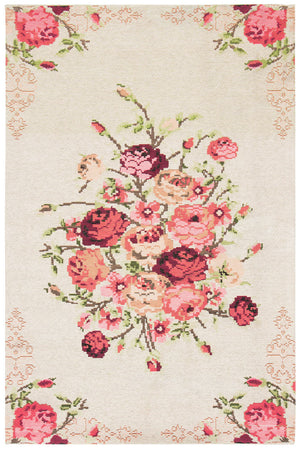 Safavieh Classic Vintage 115 Power Loomed Polyester Country & Floral Rug CLV115B-9