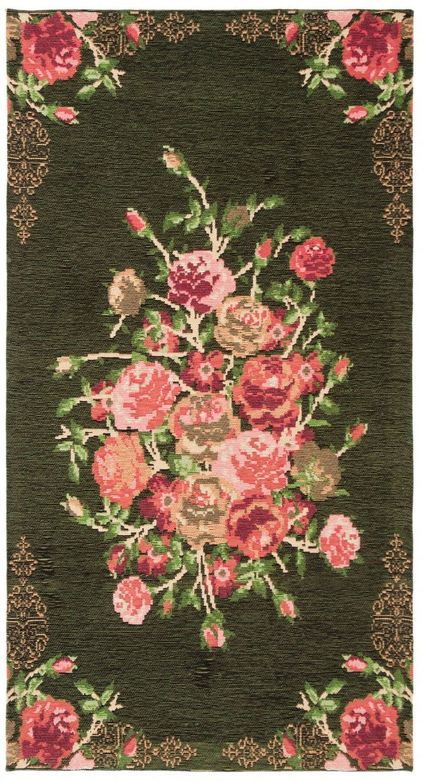Safavieh Classic Vintage 115 Power Loomed Polyester Country & Floral Rug CLV115Z-9