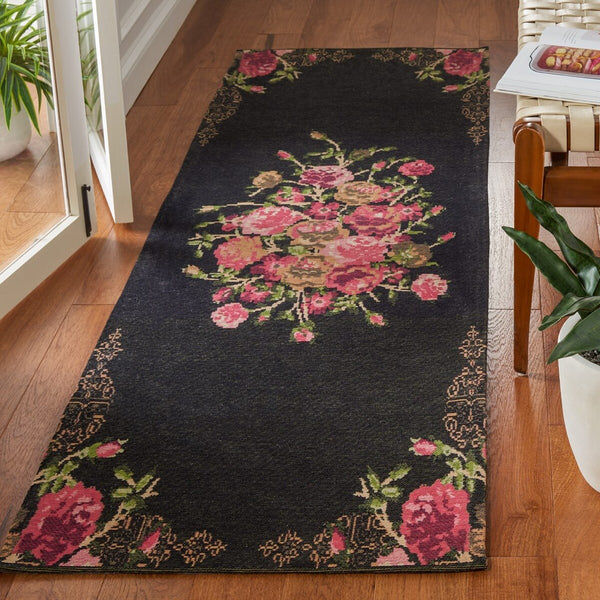 Safavieh Classic Vintage 115 Power Loomed Polyester Country & Floral Rug CLV115Z-9