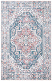 Clv-Classic Vintage Classic Vintage 203 Transitional Hand Tufted 80% Polyester, 20% Cotton Rug Blue / Red