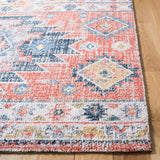 Clv-Classic Vintage Classic Vintage 208 Transitional Hand Tufted 80% Polyester, 20% Cotton Rug Blue / Rust