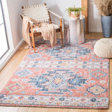 Clv-Classic Vintage Classic Vintage 208 Transitional Hand Tufted 80% Polyester, 20% Cotton Rug Blue / Rust