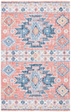 Clv-Classic Vintage Classic Vintage 208 Transitional Hand Tufted 80% Polyester, 20% Cotton Rug Blue / Rust