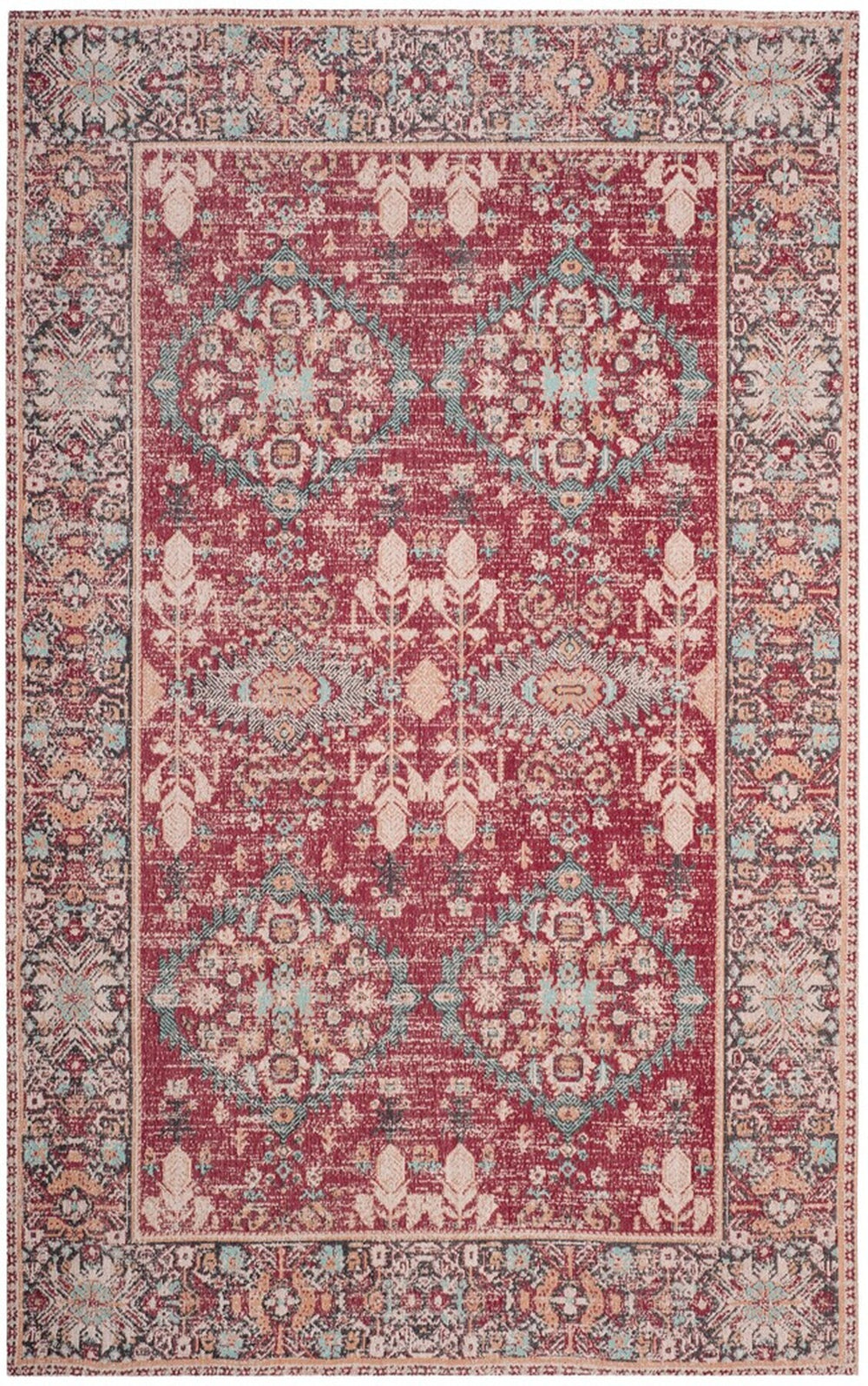 Safavieh Classic Vintage 302 Power Loomed 95% Cotton/5% Polyester, Traditional Rug CLV302A-3